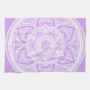 Lavender Mandala Tea Towel