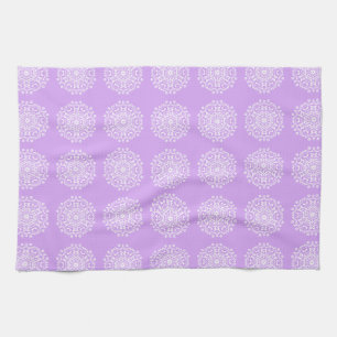 Lavender Mandala Tea Towel