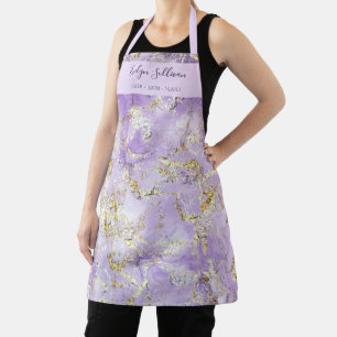 lavender marbling beauty professional apron
