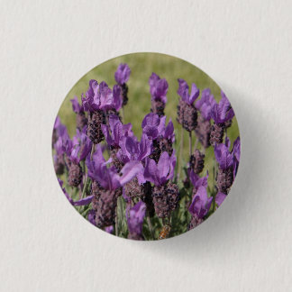 Lavender Meadow Flowers 3 Cm Round Badge