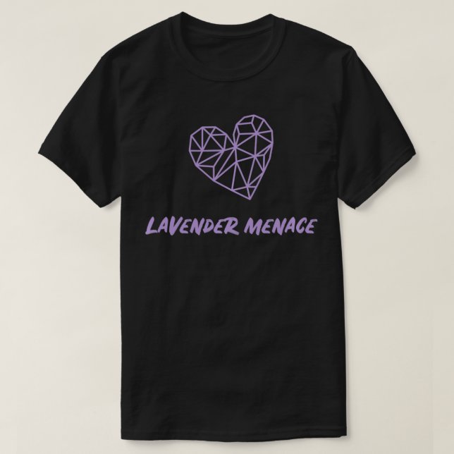 Lavender Menace lesbian LGBT feminist gay pride LG T-Shirt (Design Front)