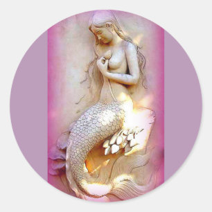 lavender mermaid sticker