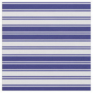 Lavender & Midnight Blue Stripes Pattern Fabric