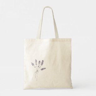 Lavender Minimal Custom  Tote Bag