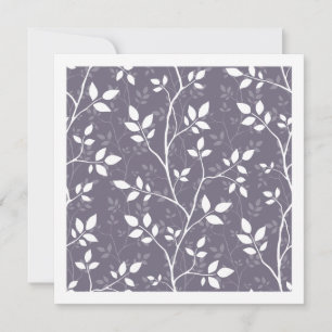 Lavender Minimalist Botanical Woven Branches Card