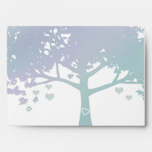 Lavender Mint Wedding Invitation Envelope