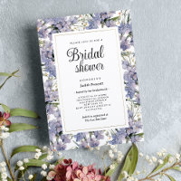 Lavender mint wild orchids floral Bridal Shower 