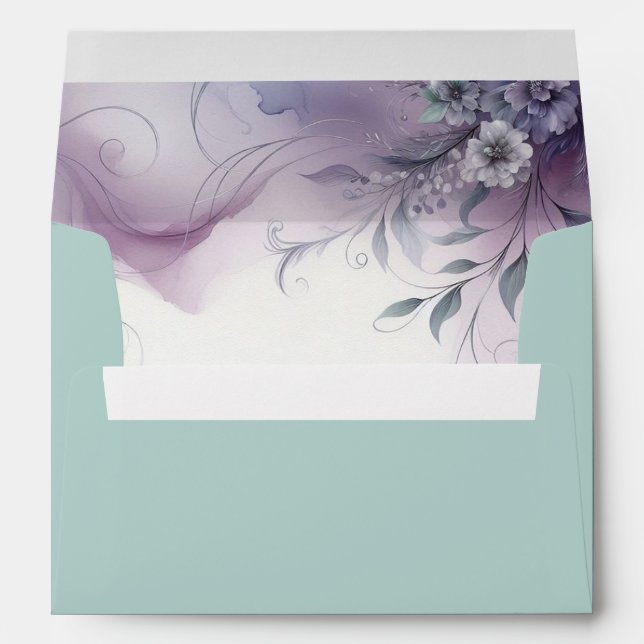 Lavender Mist and Watercolor Whispers Envelope (Back (Bottom))