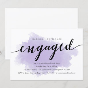 Lavender Mist   Engagement Party Invitation
