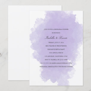 Lavender Mist   Rehearsal Dinner Invitation