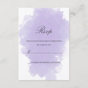 Lavender Mist   Response Card
