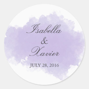 Lavender Mist   Wedding Favour Sticker