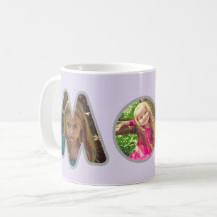 Lavender MOM Mother's Day Photo Collage Coffee Mug
