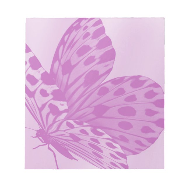 Lavender Monarch Butterfly Notepad (Front)