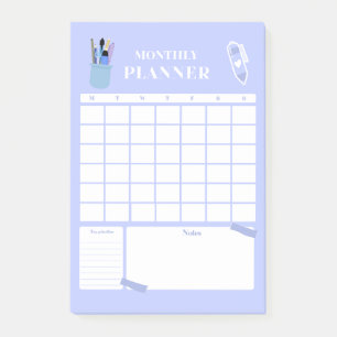 Lavender Monthly Planner Layout Art Post-it Notes
