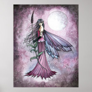 Lavender Moon Fairy Poster Print