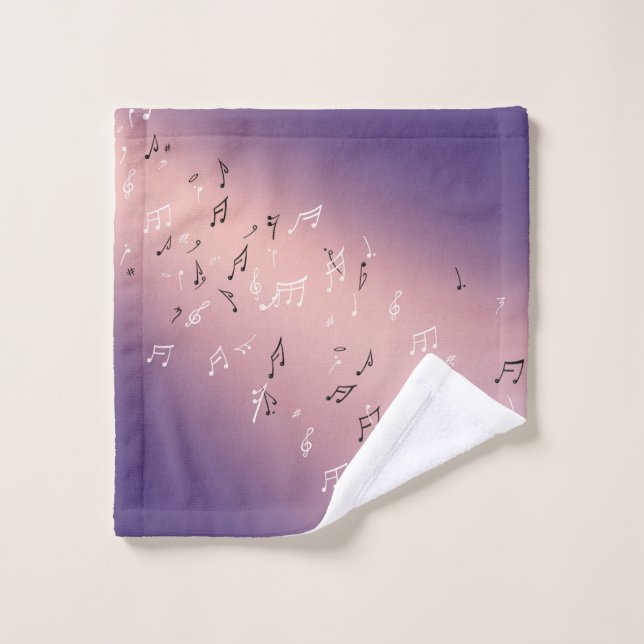 Lavender  moon Musical Note  Wash Cloth (Wash Cloth)