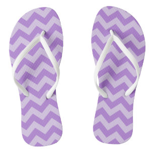 Lavender Moroccan Moods Chevrons Flip Flops