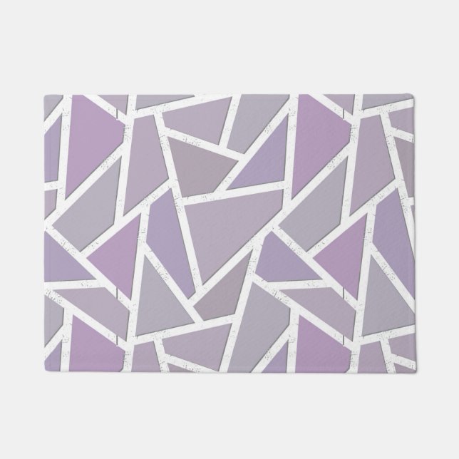 Lavender mosaic pattern doormat (Front)
