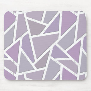 Lavender mosaic pattern mouse mat