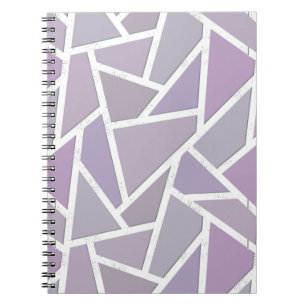 Lavender mosaic pattern notebook
