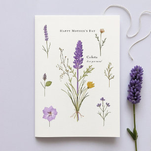 Lavender Mother’s Day Card for Personalized Messag