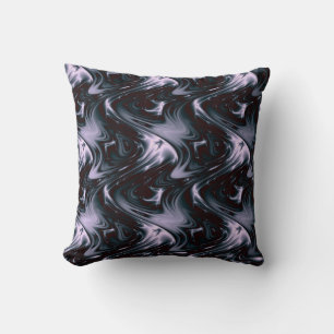 Lavender Muted Waves of Beauty Fractal Cushion