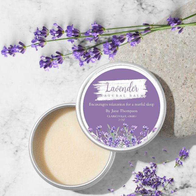 Lavender Natural Balm Label (Creator Uploaded)
