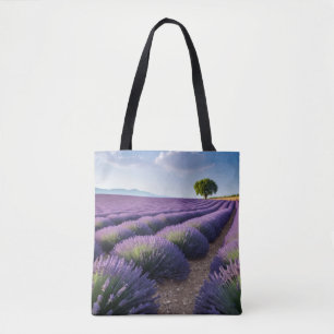 Lavender Nature Outdoors Landscape Calm Peaceful  Tote Bag