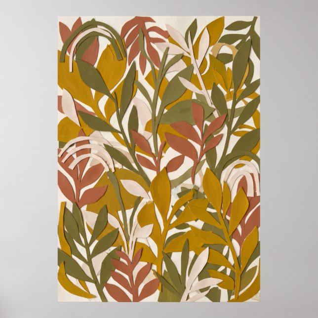 Lavender Olive Botanical Poster (Front)