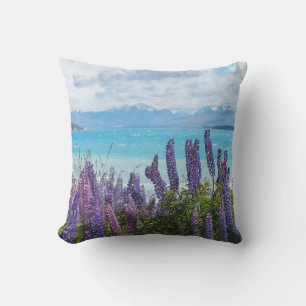 lavender on the lake shore cushion