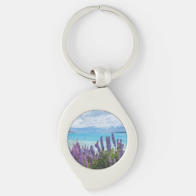 lavender on the lake shore key ring (Front)