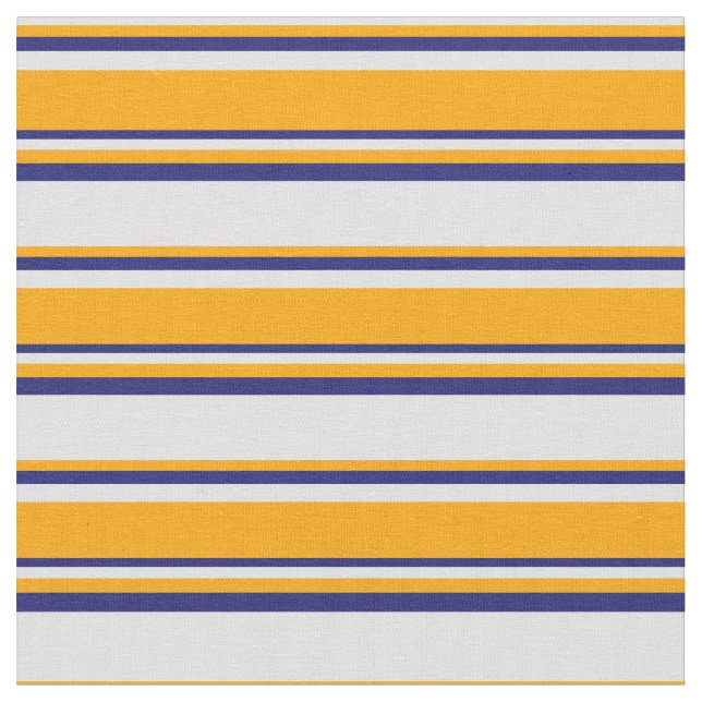 Lavender, Orange & Midnight Blue Coloured Pattern Fabric (Close Up)