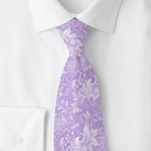 Lavender Ornate Botanical Tie