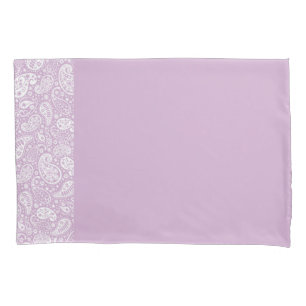 Lavender Paisley Pillowcase