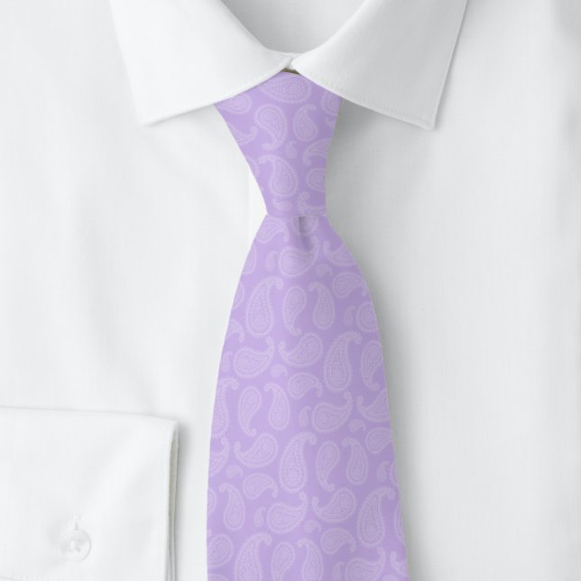 Lavender Paisley Tie (Creator Uploaded)