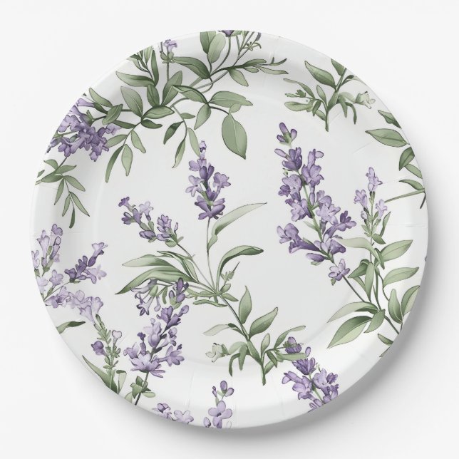 Lavender, Paper Plate (Front)