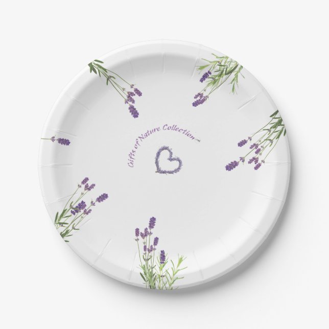 Lavender Paper Plates 7" (Front)
