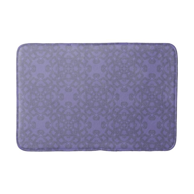 Lavender pattern bath mat (Front)