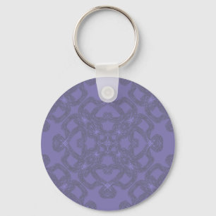 Lavender pattern key ring