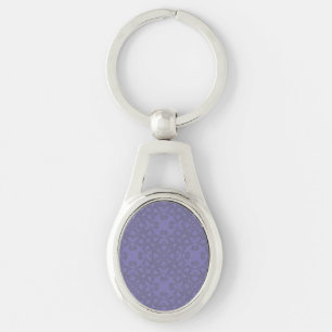 Lavender pattern key ring