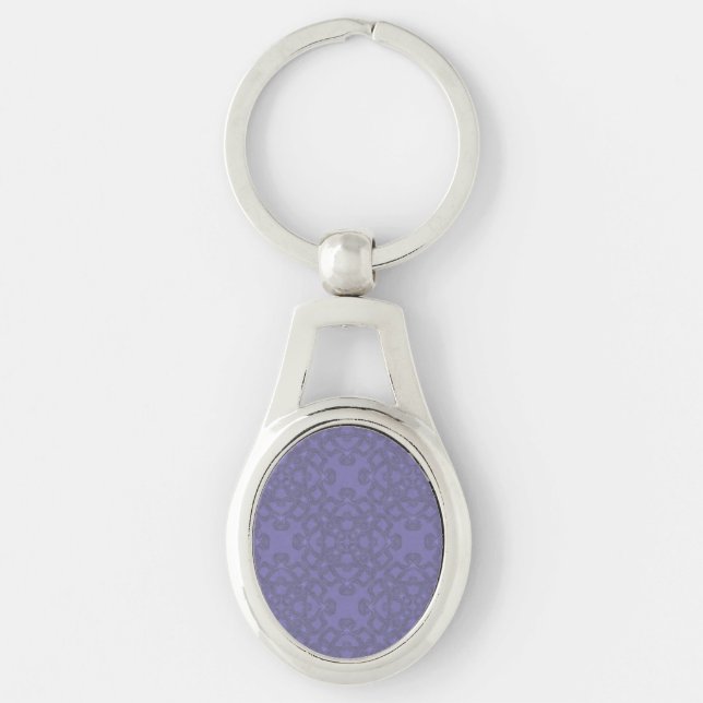 Lavender pattern key ring (Front)