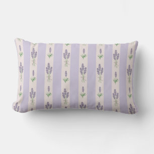Lavender Pattern Lumbar Cushion