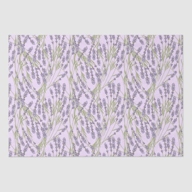 Lavender pattern tissue paper (Front)