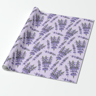 Lavender pattern wrapping paper