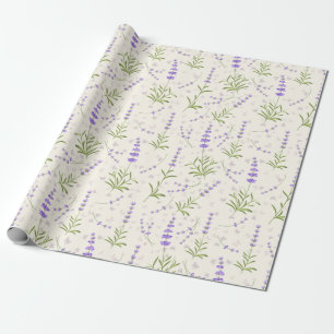 Lavender pattern wrapping paper