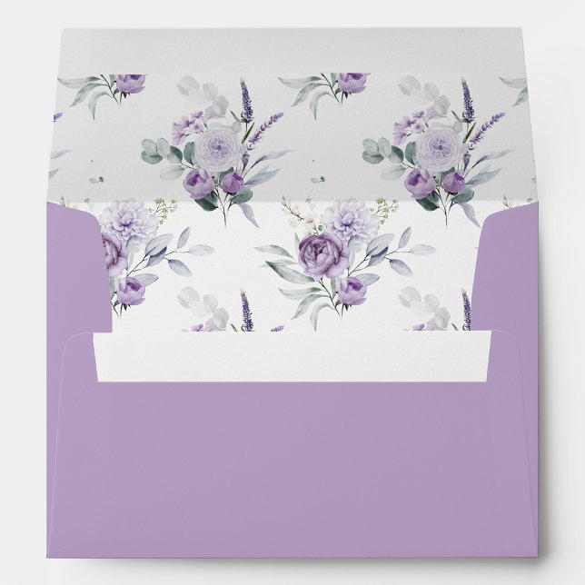 Lavender Peonies and Roses Envelope (Creator Uploaded)