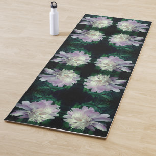 Lavender Peony Flower In Bloom Abstract Yoga Mat