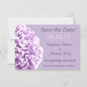Lavender Peony Save the Date Wedding
