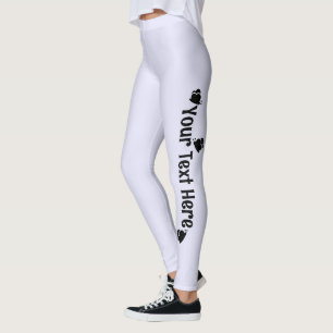 Lavender Personalised Butterfly Name Leggings